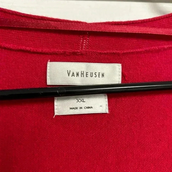 Women’s Van Heusen Red Cardigan Size XXL 2XL - Picture 3 of 4